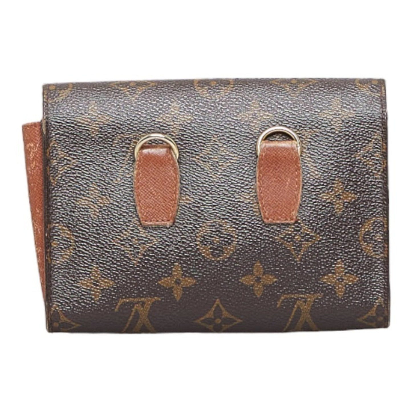 Louis Vuitton  Monogram Arche Pouch Clutch Bag M51975 Brown PVC Leather Ladies