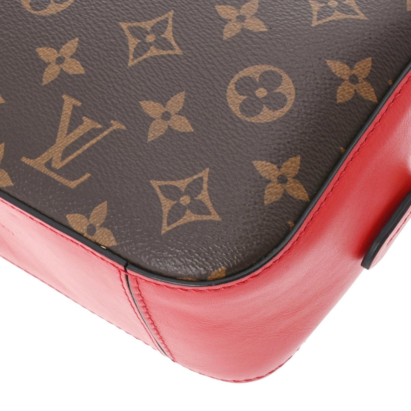 Louis Vuitton  Monogram Santonju Coquelicot M43556 Ladies Canvas Shoulder Bag