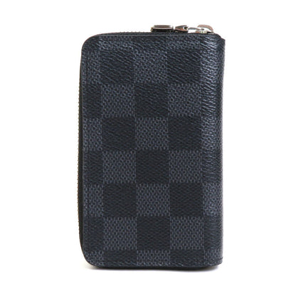 Louis Vuitton  Coin Case Damier Graphite Zippy Purse/Damier Black Men's N63076