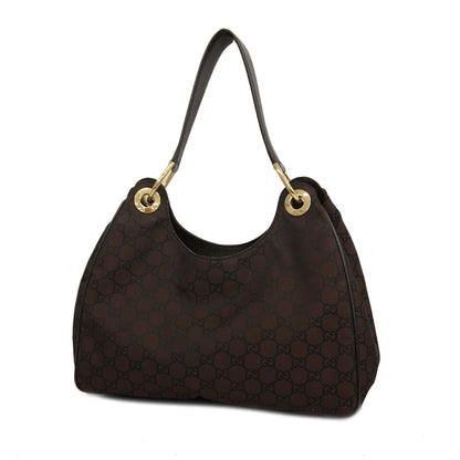 GUCCI  257265 Women's Nylon Shoulder Bag Brown