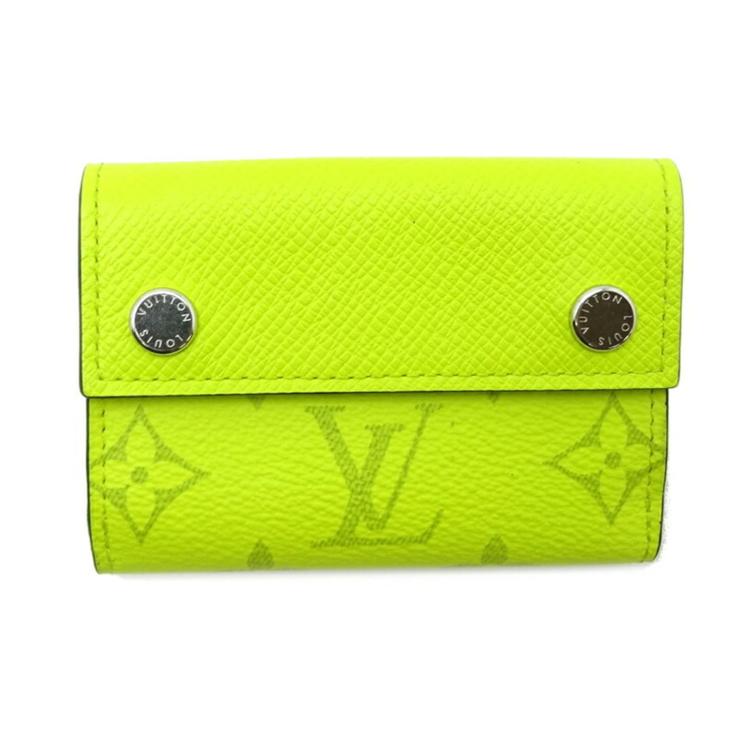 LOUIS VUITTON Discovery Women's/Men's Tri-fold Wallet M67629 Taigarama Jaune [Yellow]