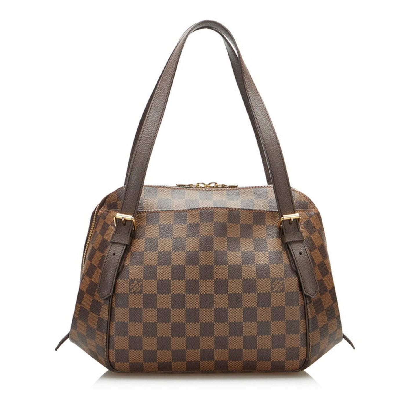 Louis Vuitton  Damier Belem MM Handbag Shoulder Bag N51174 Brown PVC Leather Women's