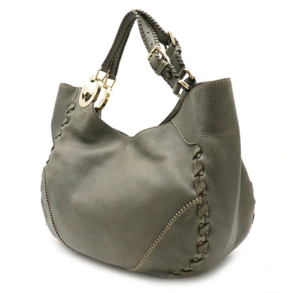 Gucci Charlotte shoulder Bag tote leather gray 218782