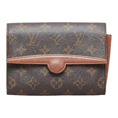 Louis Vuitton  Monogram Arche Pouch Clutch Bag M51975 Brown PVC Leather Ladies