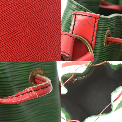 Louis Vuitton  Epi Petit Noe Bicolor Green / Red M44147 Women's Leather Shoulder Bag