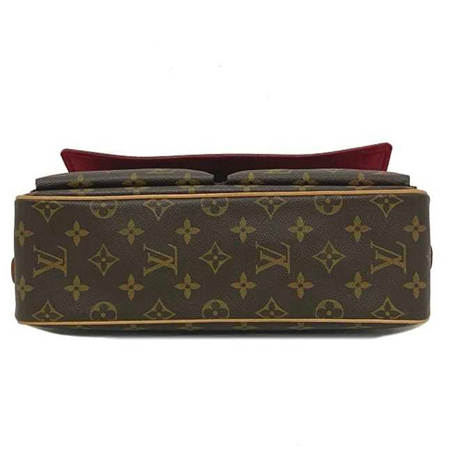 Louis Vuitton  Bag Vibasite MM Brown Beige Monogram M51164 Canvas Nume Leather DU0084  Handbag LV