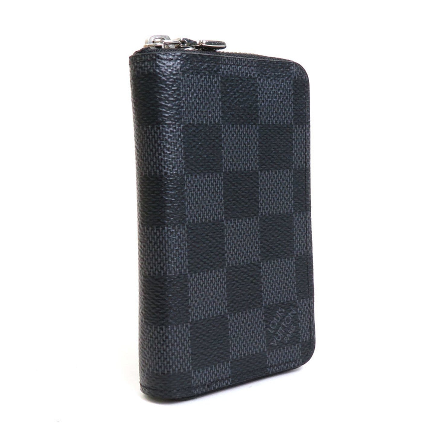 Louis Vuitton  Coin Case Damier Graphite Zippy Purse/Damier Black Men's N63076