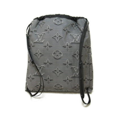 LOUIS VUITTON Drawstring Backpack Gray Textile [embossed Monogram material] M44940