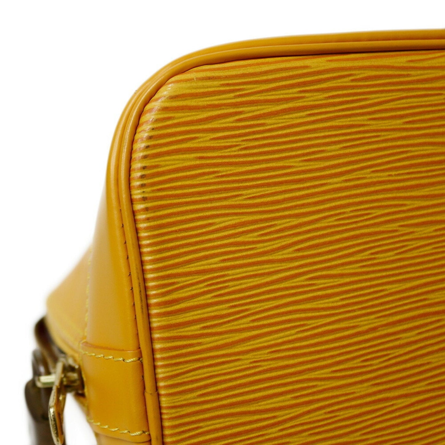 LOUIS VUITTON Alma PM Epi Tote Bag M52149 Yellow Ladies