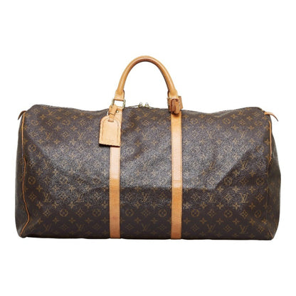 Louis Vuitton  Monogram Keepall 60 Boston Bag M41422 Brown PVC Leather Ladies