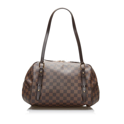 Louis Vuitton  Damier Rivington GM Handbag Shoulder Bag N41158 Brown PVC Leather Women's