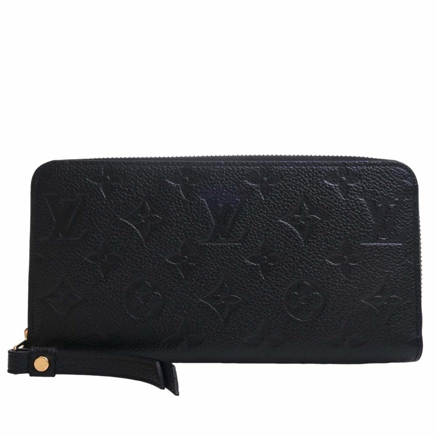 LOUIS VUITTON Empreinte Zippy Round Long Wallet M61864 Black Ladies