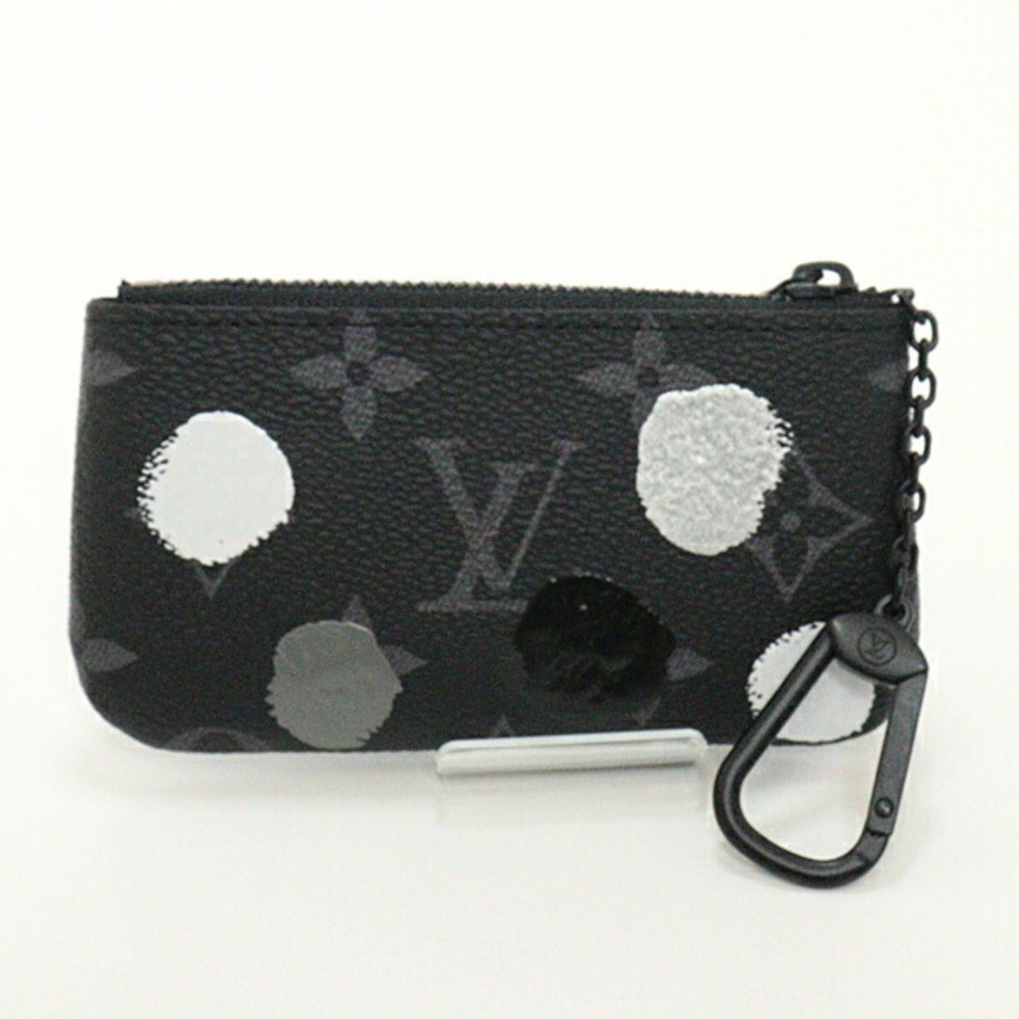 Louis Vuitton  Yayoi Kusama Collaboration Coin Case Key Pouch Black Dot Pattern