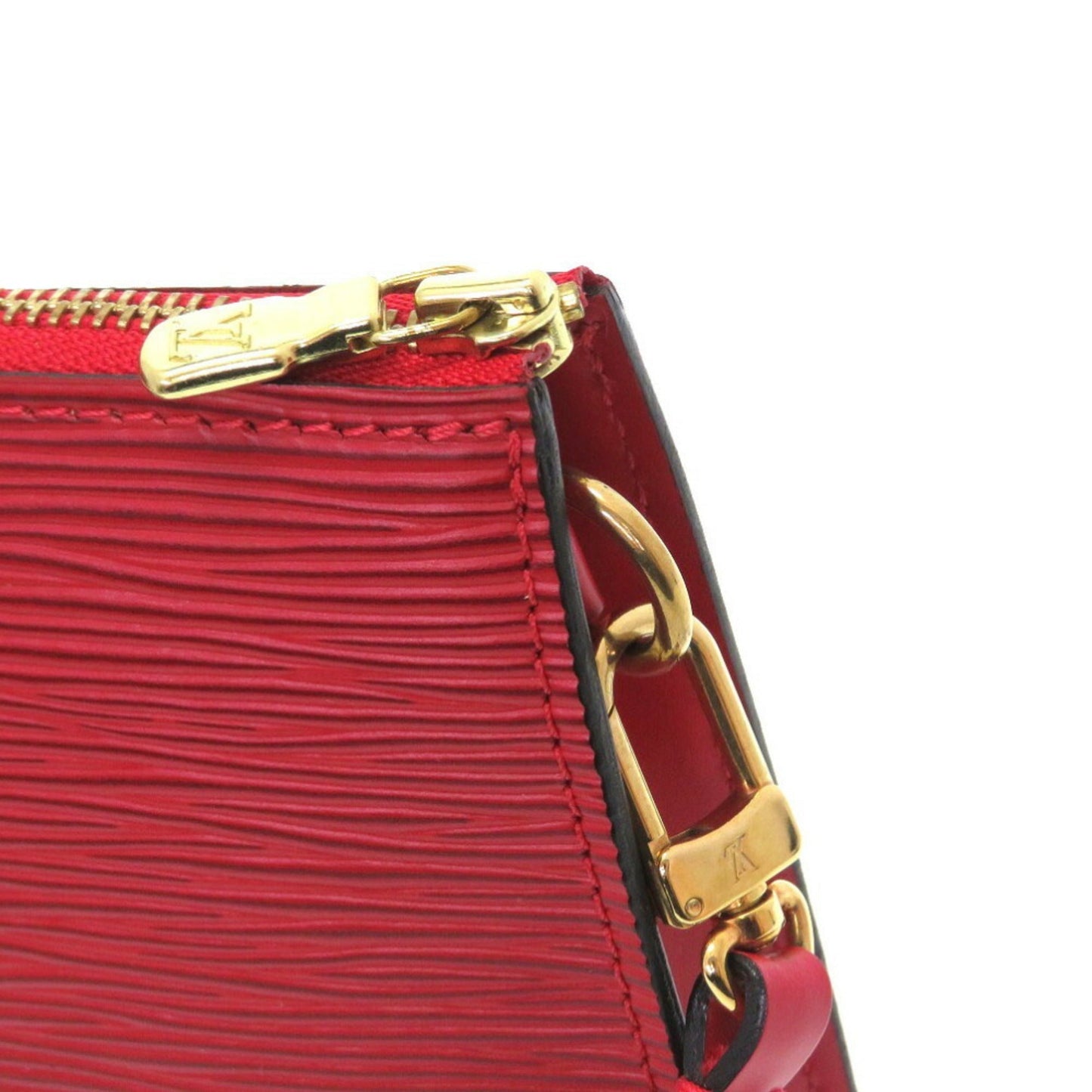 Louis Vuitton  Epi Pochette Accessory Red M52947 Handbag 0193 Louis Vuitton