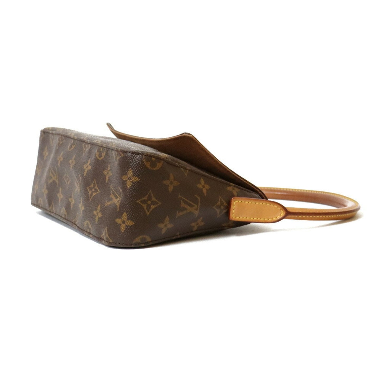 Louis Vuitton  Handbag Monogram Mini Looping Brown Women's Leather