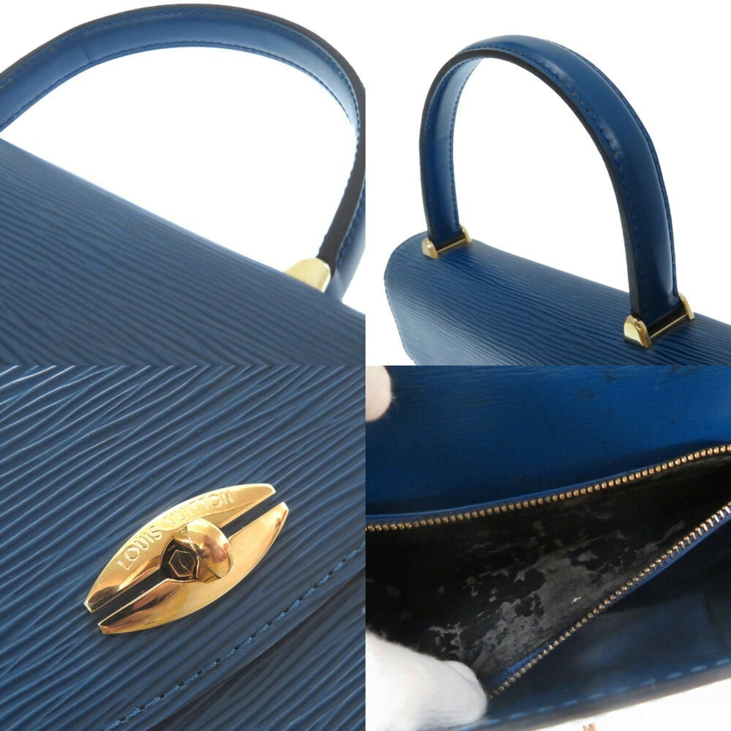 Louis Vuitton  Epi Marzelb Handbag M52375 Toledo Blue