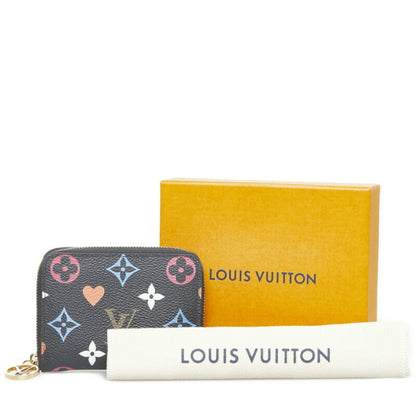 Louis Vuitton  Monogram Game On Zippy Coin Purse Case M80305 Noir Black PVC Leather Ladies