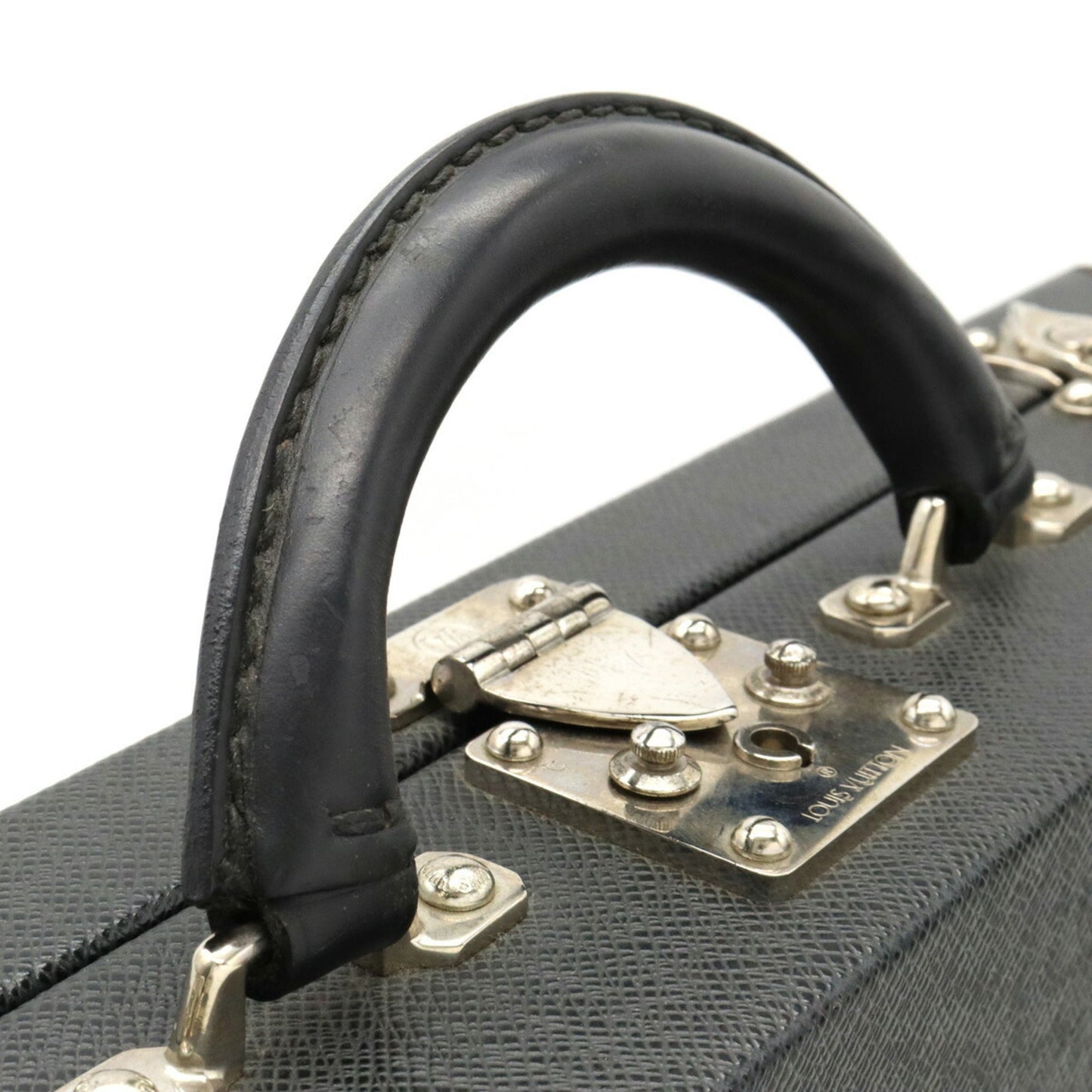 Louis Vuitton  Taiga Diplomat Bag Attache Case Trunk Ardoise M30012