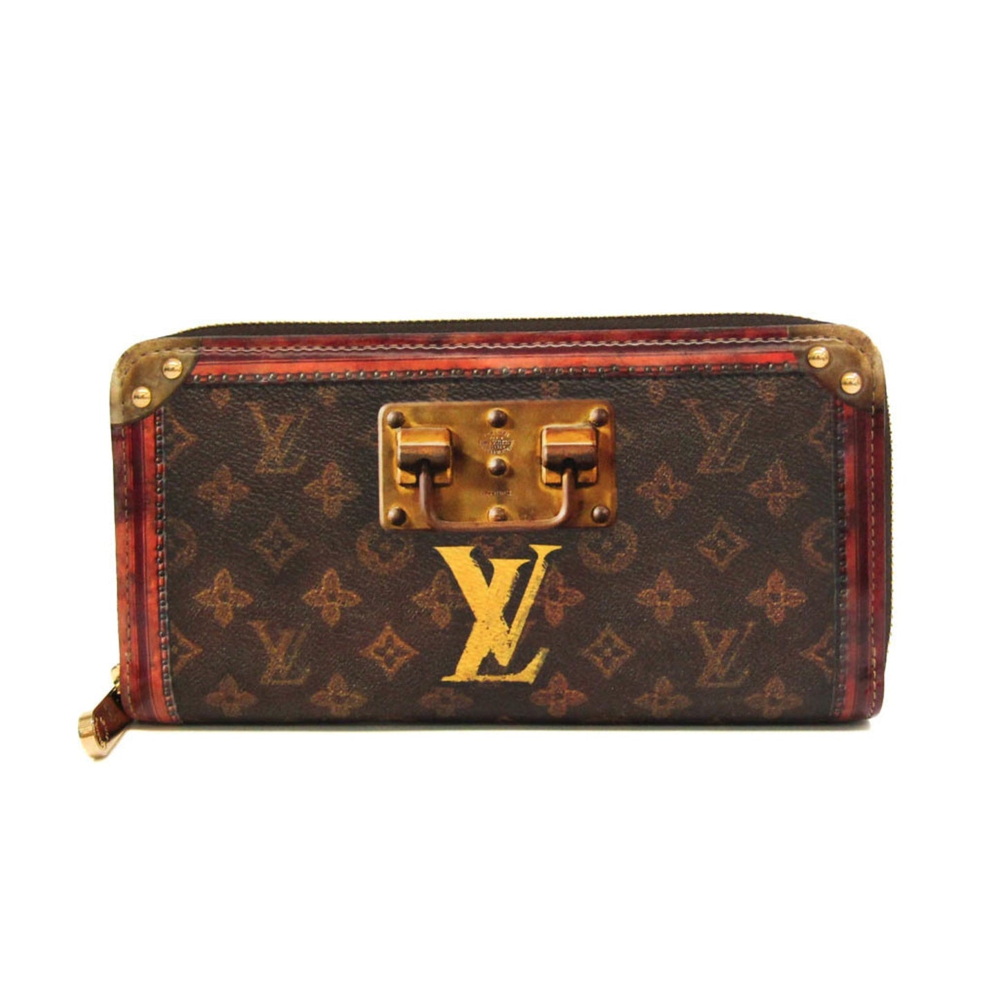 Louis Vuitton  Monogram Zippy Wallet Trunk Time M52746 Women,Men Monogram Long Wallet [bi-fold] Brown