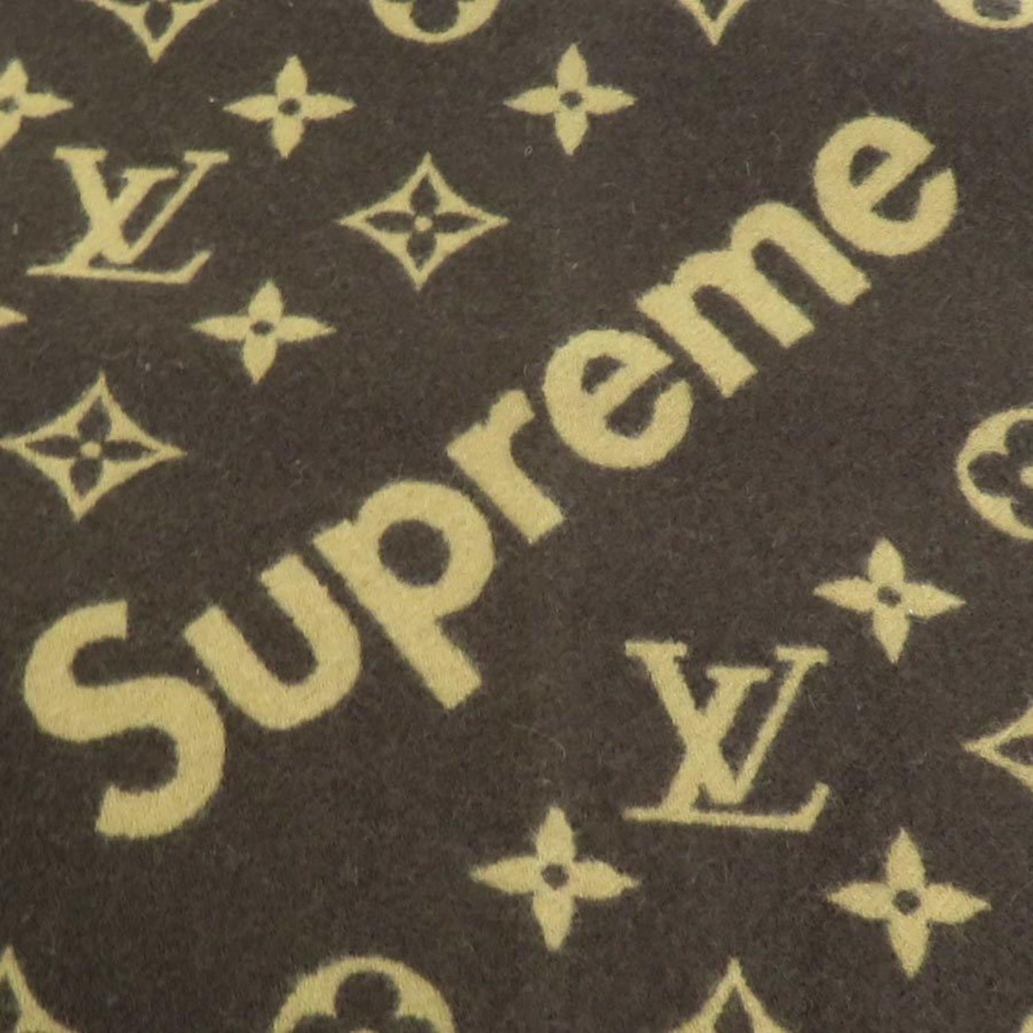 Louis Vuitton  Muffler xSupreme Supreme Monogram Wool/Cashmere Brown/Beige  MP1891