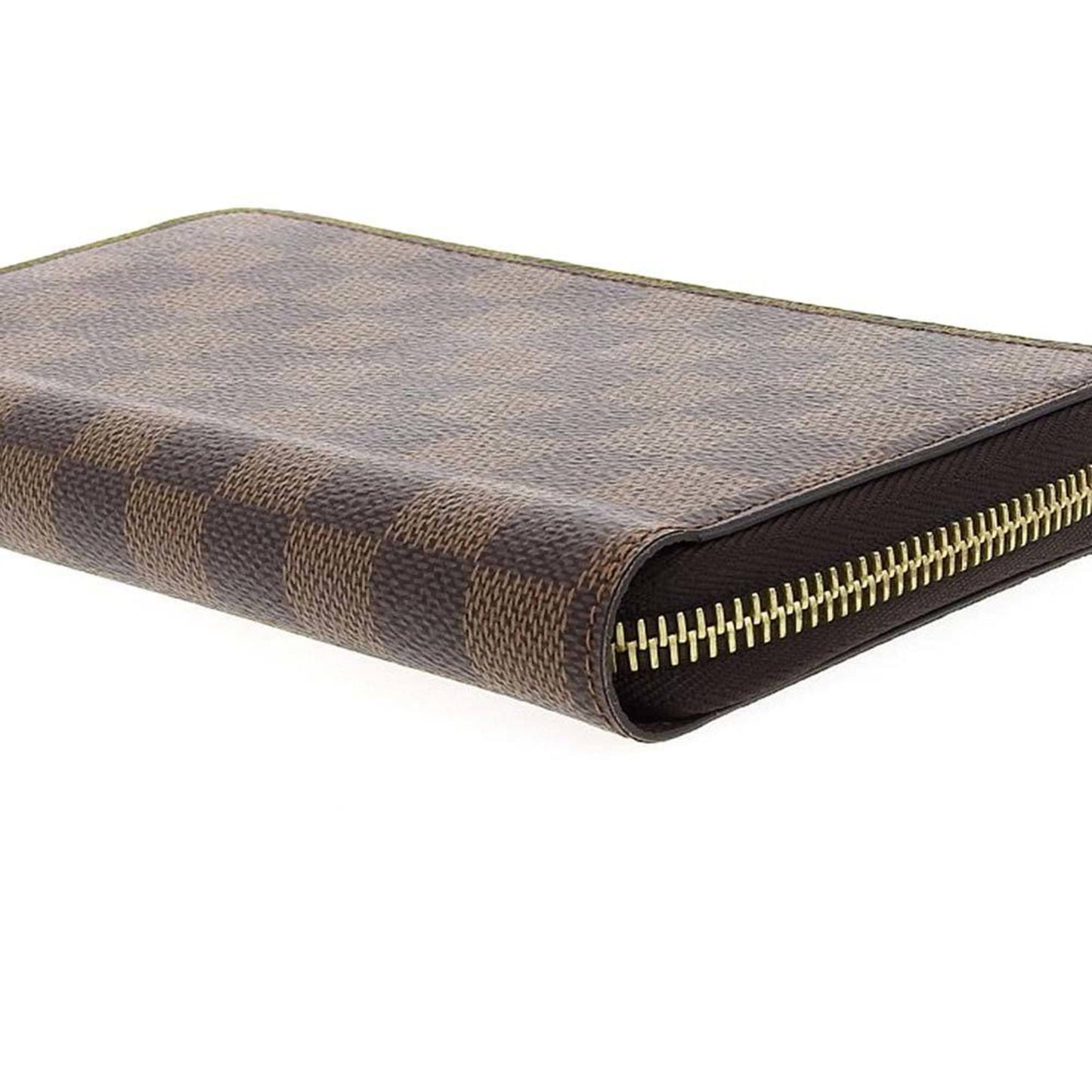 LOUIS VUITTON Damier Zippy Round Long Wallet Ebene N41661