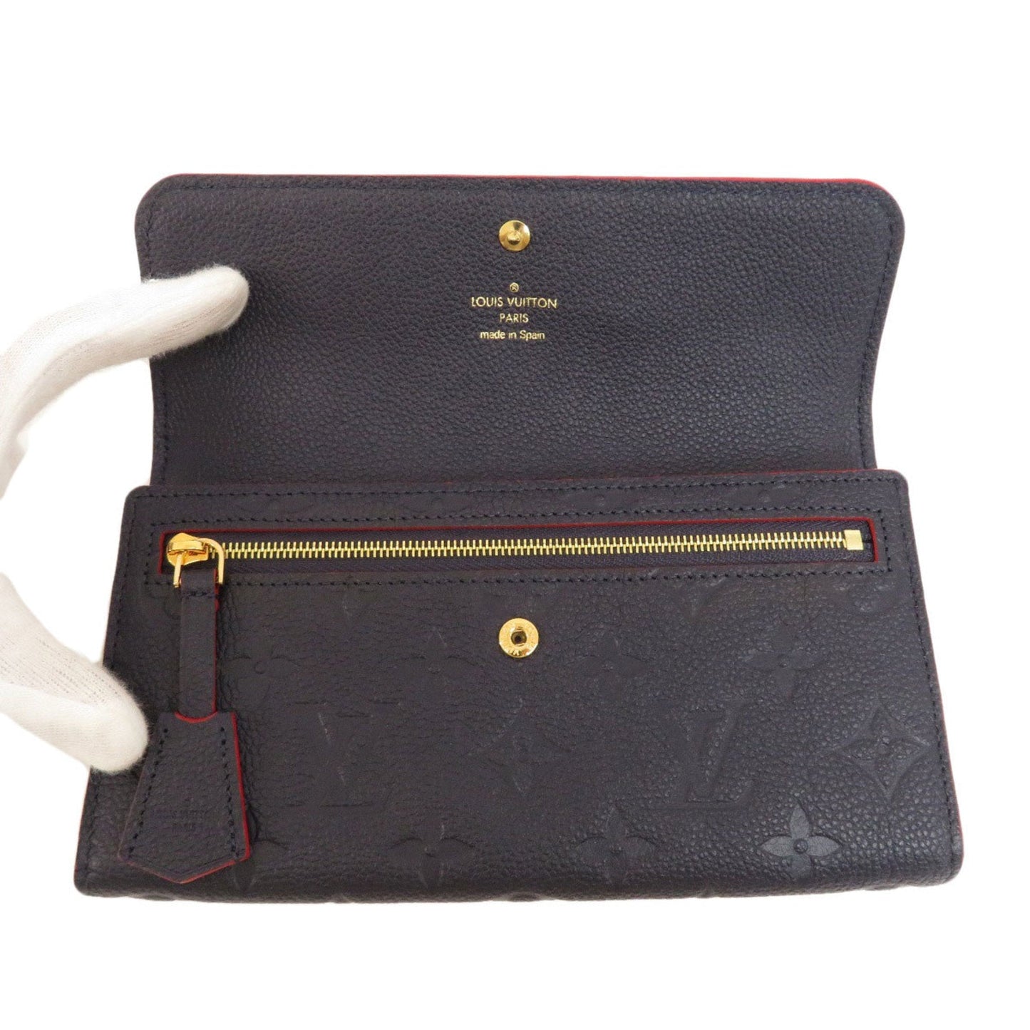 Louis Vuitton  M62127 Portefeuille Pont Neuf Emplant Long Wallet Women's