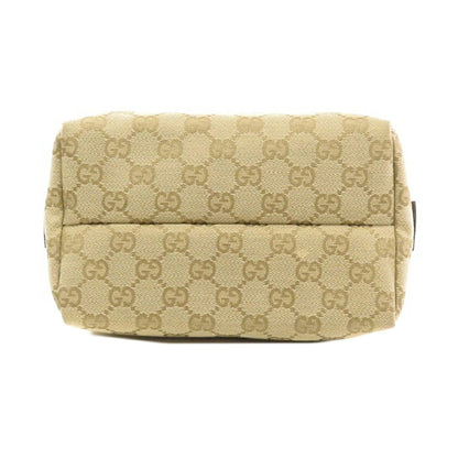 Gucci 124542 GG Handbag Canvas Leather Ladies