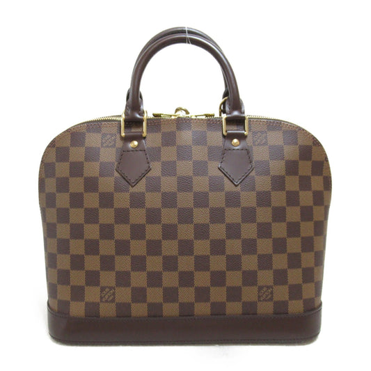 LOUIS VUITTON Alma handbag Brown Ebene Damier PVC coated canvas N51131