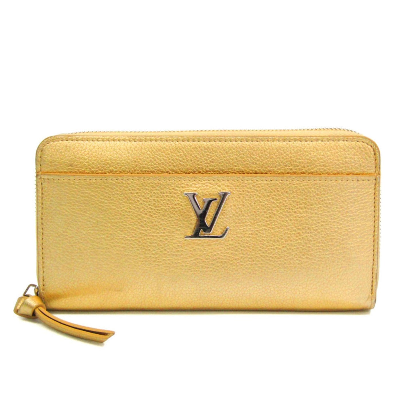 Louis Vuitton  Zippy Lock Me Japan Limited M63816 Women's Calf Leather Long Wallet [bi-fold] Gold