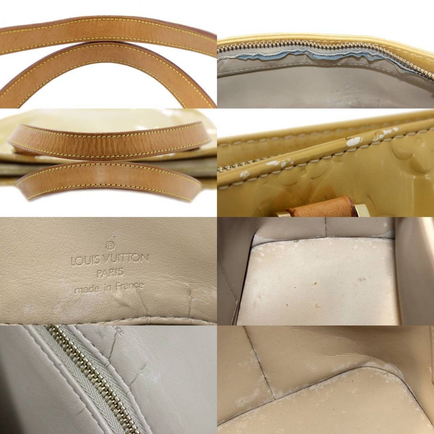 Louis Vuitton  Houston Handbag Vernis beige M91340 TH0051