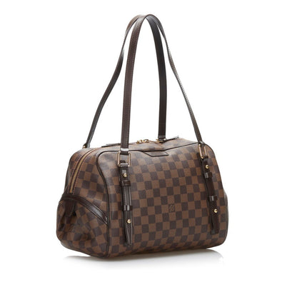 Louis Vuitton  Damier Rivington GM Handbag Shoulder Bag N41158 Brown PVC Leather Women's