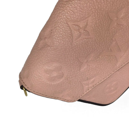 Louis Vuitton  Monogram Implant Pochette Felicie M67856 Chain Wallet Bag Pink G Hardware Gold Rose Ballerine Women's