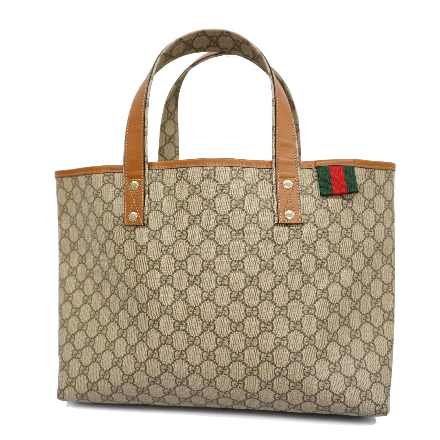 GUCCI  Sherry Line 211134 Women's GG Supreme Tote Bag Beige