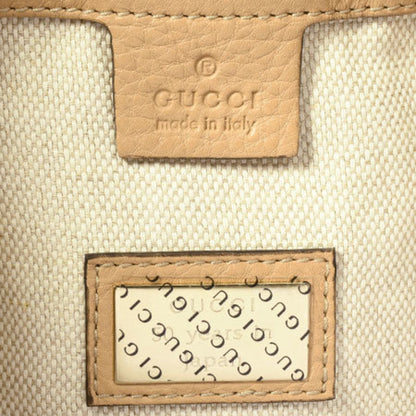 Gucci Flora canvas leather tote Bag beige handBag 358470 day landing 50th anniversary