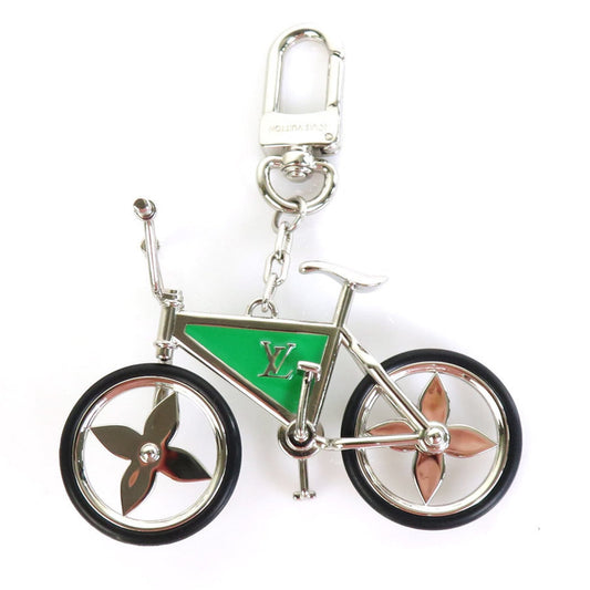 Louis Vuitton  Charm Keychain Bijou Sac Bike Metal Silver x Green  M77148