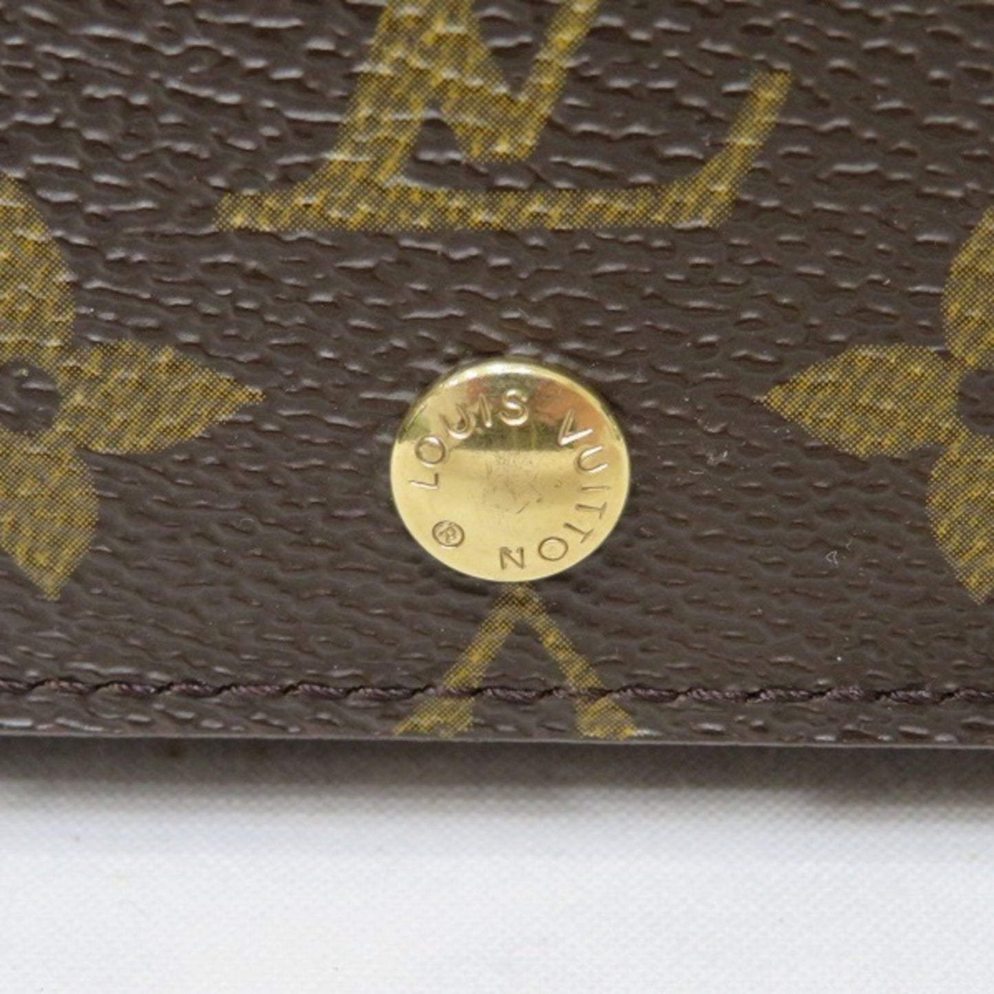 Louis Vuitton  Monogram Portomone Bie Tresor M61730 Wallet Bifold Women's