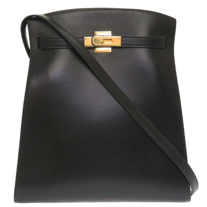 Hermes Kelly Sport Boxcalf Black A Stamped Shoulder Bag