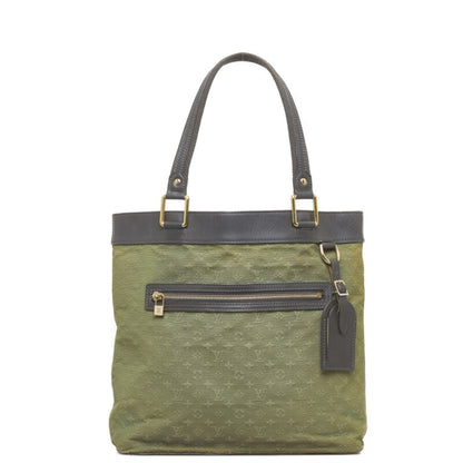 Louis Vuitton  Monogram Lucile GM Tote Bag Shoulder M92681 Green Dark Brown Canvas Leather Women's