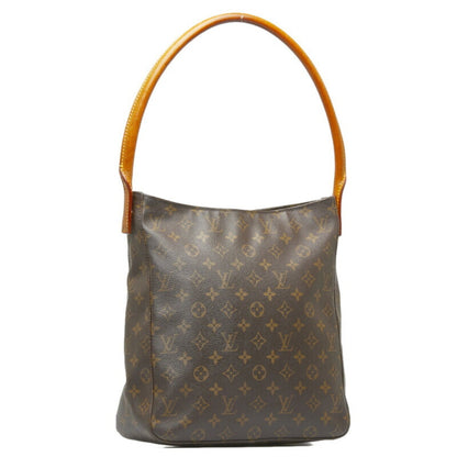 Louis Vuitton  Monogram Looping GM Shoulder Bag Handbag M51145 Brown PVC Leather Ladies