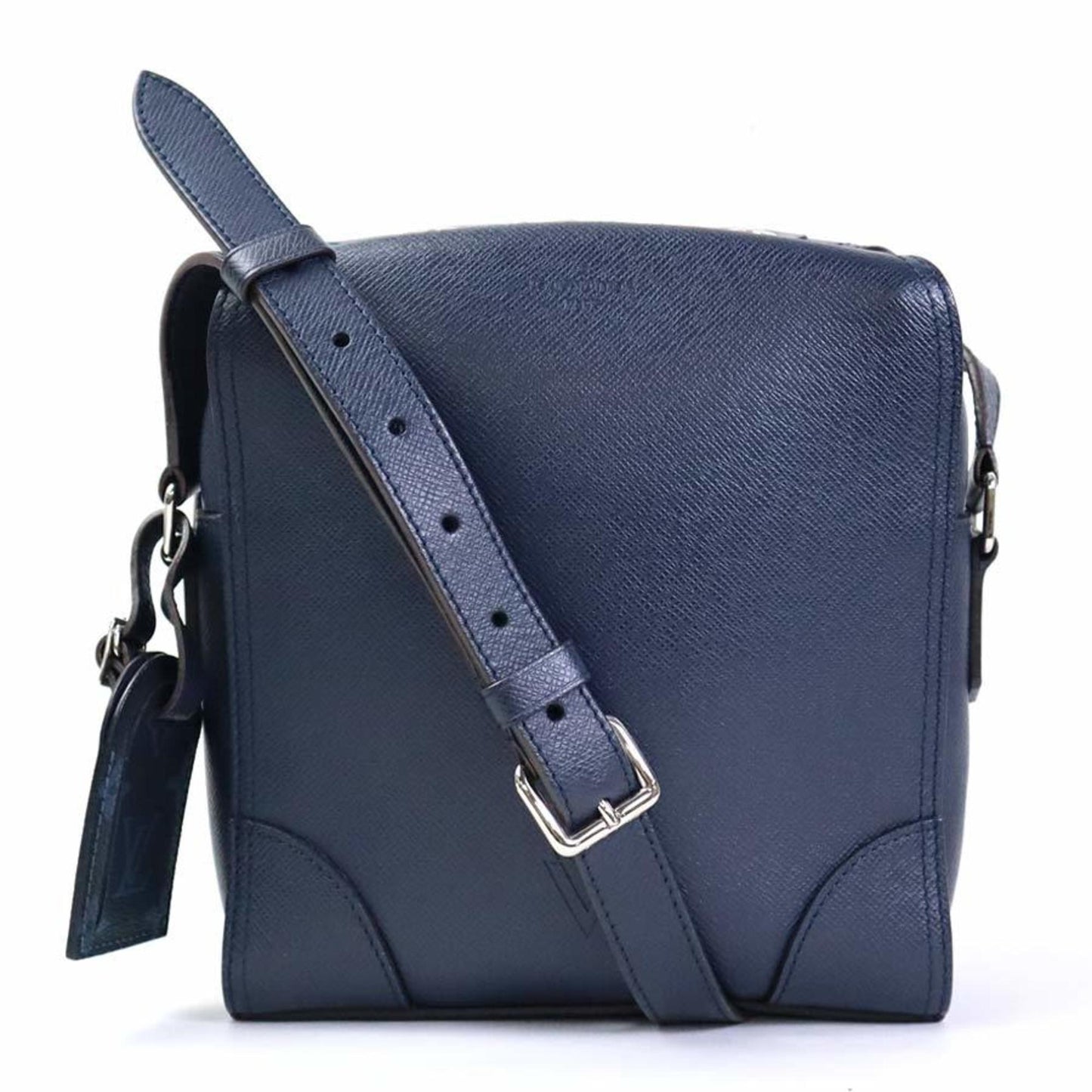 Louis Vuitton  Crossbody Shoulder Bag Taiga Nikolai Messenger PM Indigo Blue Men's M31021