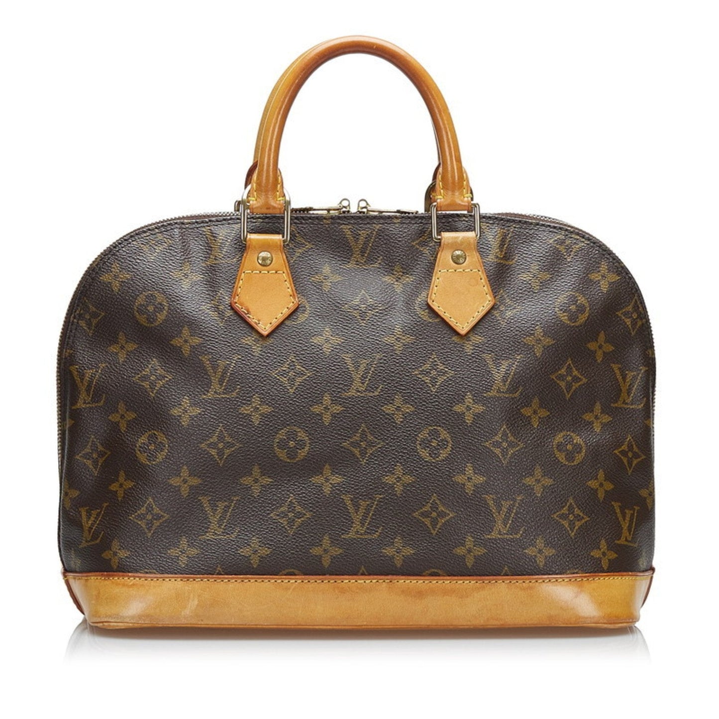 Louis Vuitton  Monogram Alma PM Handbag M51130 Brown PVC Leather Ladies