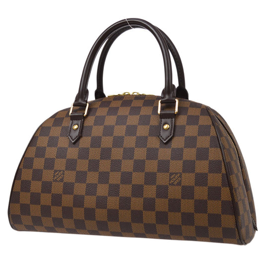 Louis Vuitton ★ RIVERA MM HAND Bag DAMIER EBENE N41434 60732