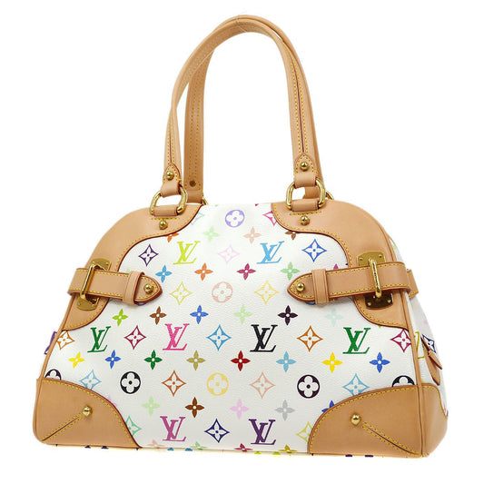 Louis Vuitton ★ 2011 CLAUDIA HAND Bag WHITE MONOGRAM MULTI M40193 83898