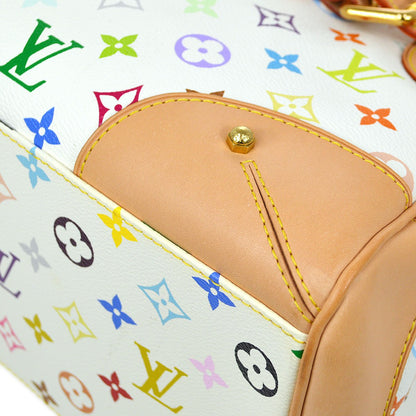 Louis Vuitton ★ 2011 CLAUDIA HAND Bag WHITE MONOGRAM MULTI M40193 83898