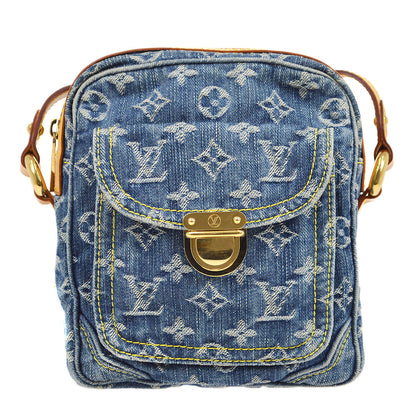 Louis Vuitton ★ 2007 CAMERA Bag SHOULDER Bag INDIGO MONOGRAM DENIM M95348 00697