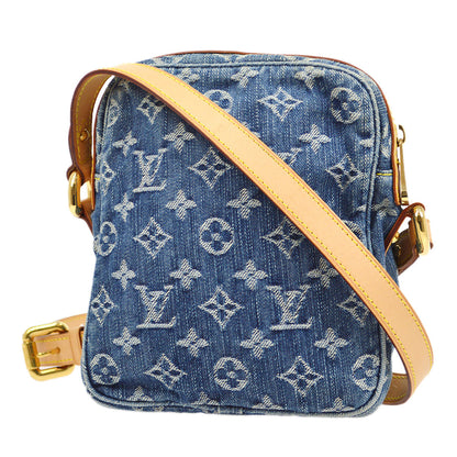 Louis Vuitton ★ 2007 CAMERA Bag SHOULDER Bag INDIGO MONOGRAM DENIM M95348 00697