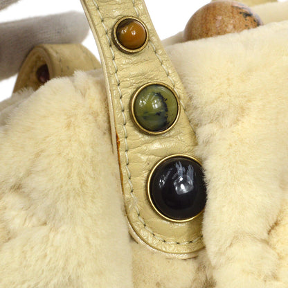 LOUIS VUITTON 2005 Cabochon Demi Lune Cream MINK M95079