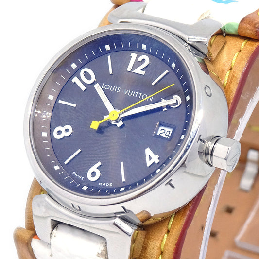 Louis Vuitton ★ 2012 TAMBOUR QUARTZ WATCH MULTICOLOR 51065