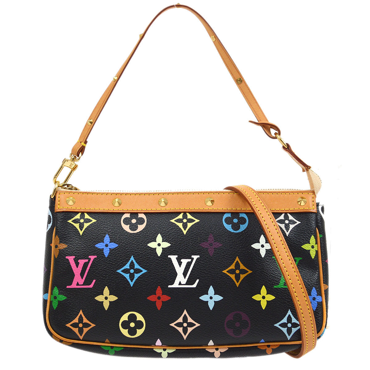 Louis Vuitton ★ 2007 POCHETTE ACCESSOIRES 2way MULTICOLOR M92648 35796