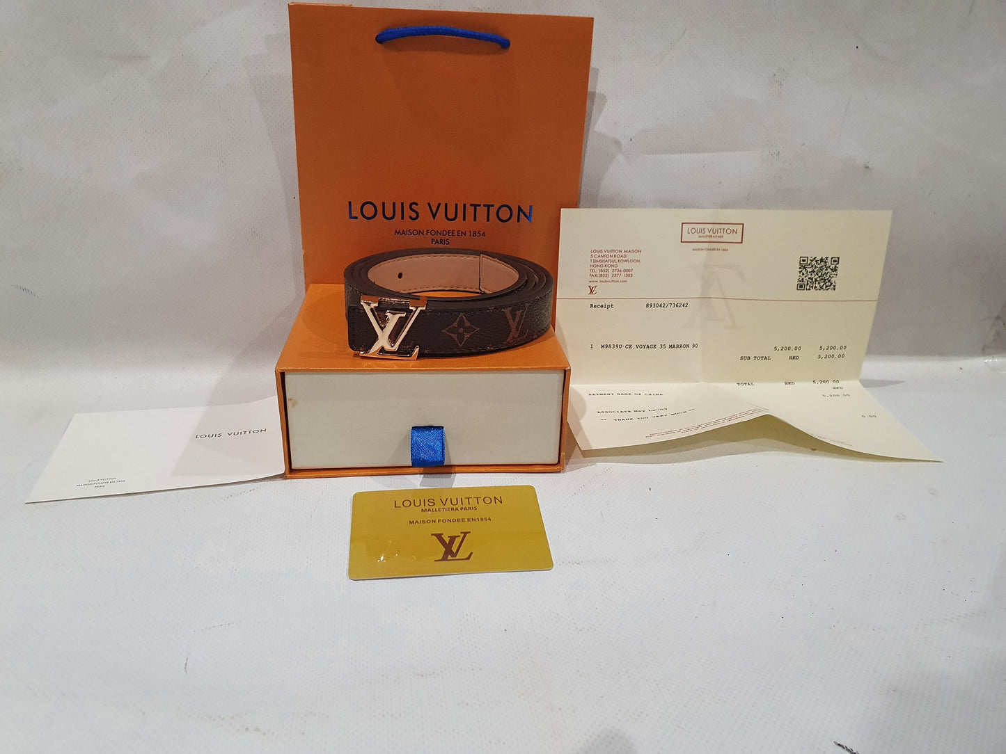 Louis Vuitton  thin Belt 2.5cm